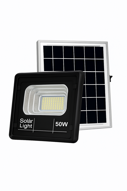 Proiector cu Panou Solar Jortan Clasic 50W