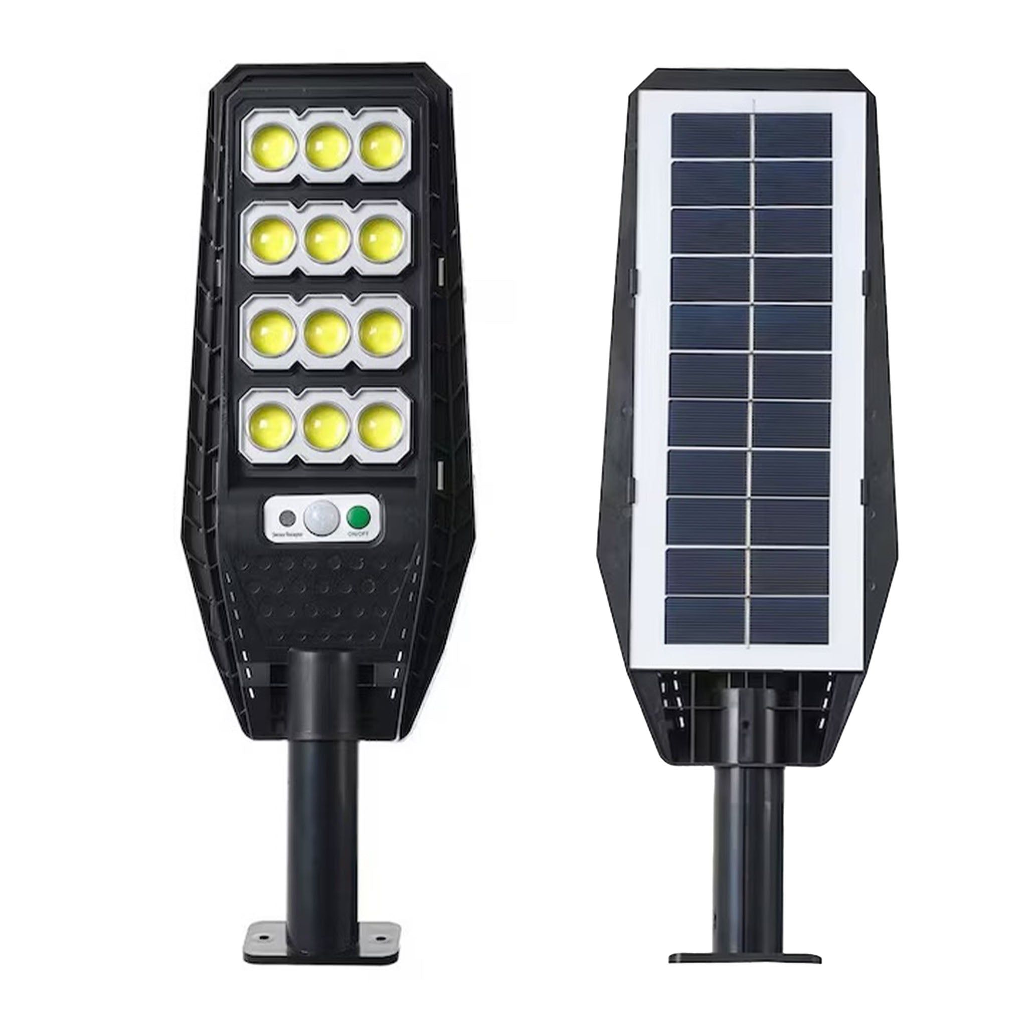 Lampa Solara Jortan 400COB 12 Celule 264LED Circular IP67 Senzor de Miscare