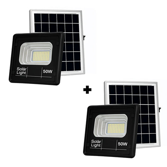 1+1 Proiector cu Panou Solar Jortan Clasic 50W