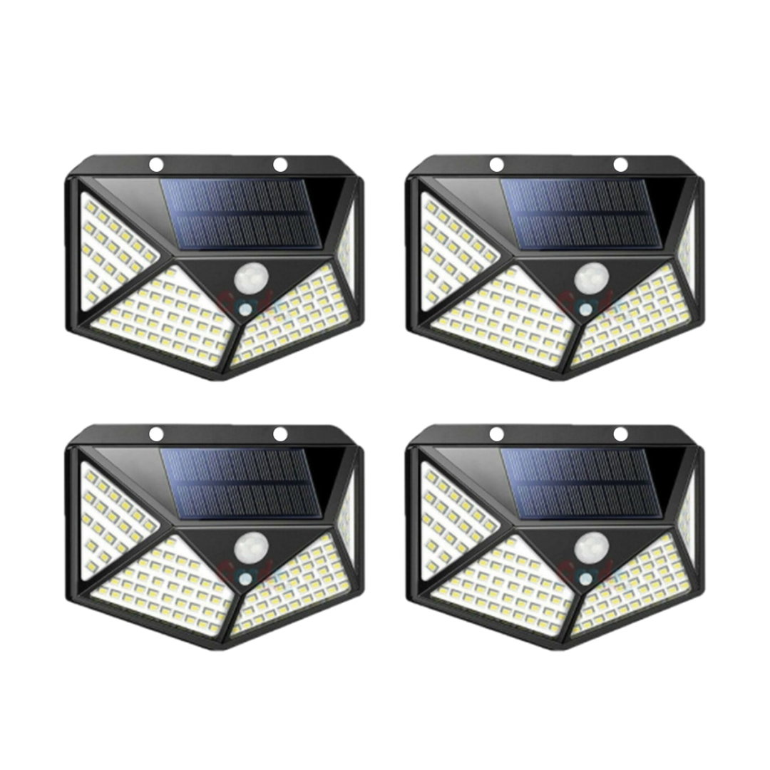 Pachet 4x Lampa Solara Jortan 100LED IP65 Senzor Miscare 3 Moduri de Lumina
